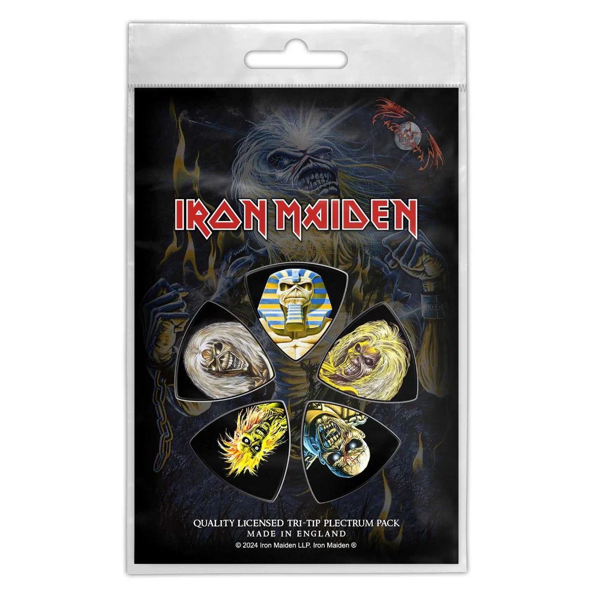 Iron Maiden - 5 x Bass Guitar Picks Plectrum Pack (Eddie) - COMING SOON