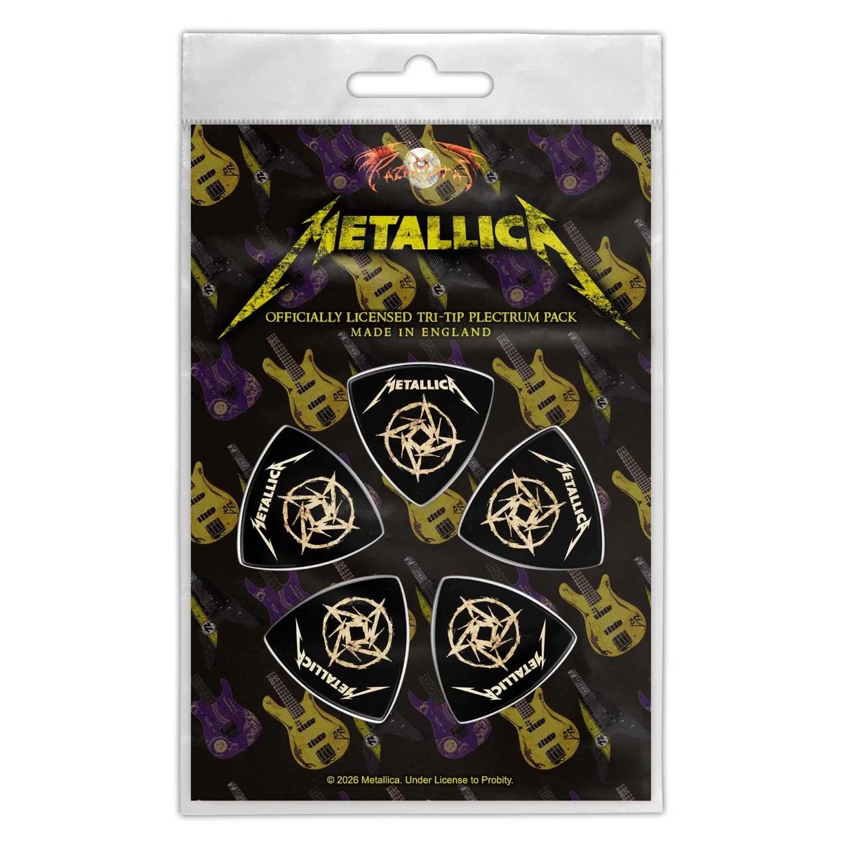 Metallica - 5 x Bass Guitar Picks Plectrum Pack (Logo) - COMING SOON