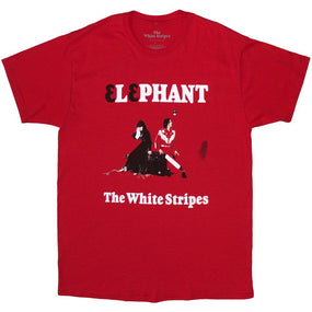 White Stripes Elephant Red Shirt - COMING SOON