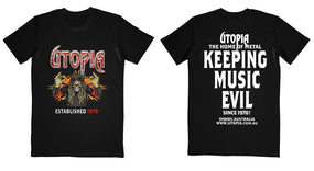 Utopia - 4XL & 5XL New Metalman Keeping Music Evil Since 1978 Black Shirt