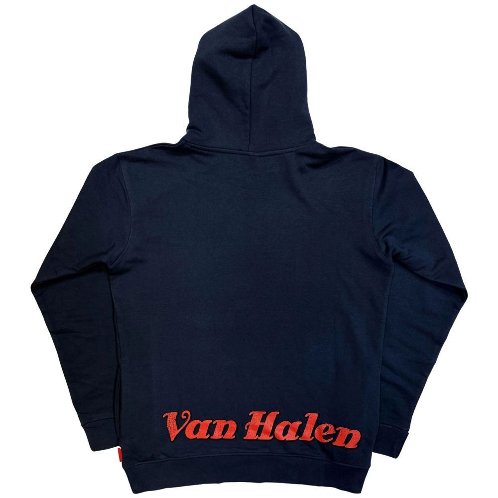 Van Halen - Pullover Navy Hoodie (Pinup Motorcycle) - 100% Official Merchandise - COMING SOON