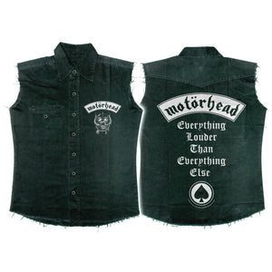 Motorhead - Sleeveless Black Work Shirt (Everything Louder) - 100% Official Merchandise
