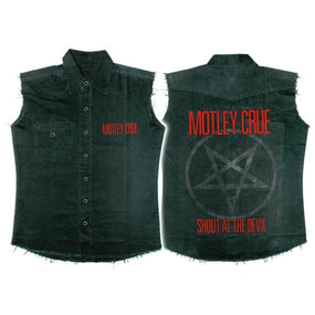 Motley Crue - Sleeveless Black Work Shirt (Shout At The Devil)