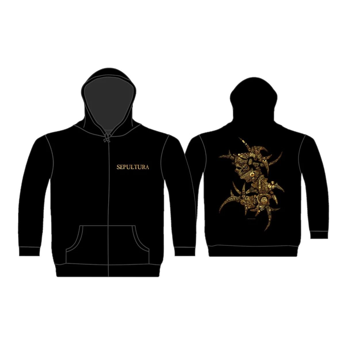 Sepultura - Zip Black Hoodie (Discography) - COMING SOON