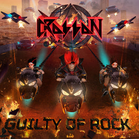 Crosson - Guilty Of Rock (Red and Black vinyl with signed card & free Rock N' Roll Love Affair CD) - Vinyl - New