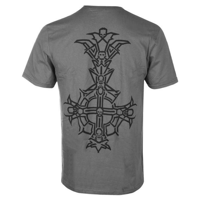 Ghost - Chrome Logo and Grucifix Charcoal Shirt - COMING SOON