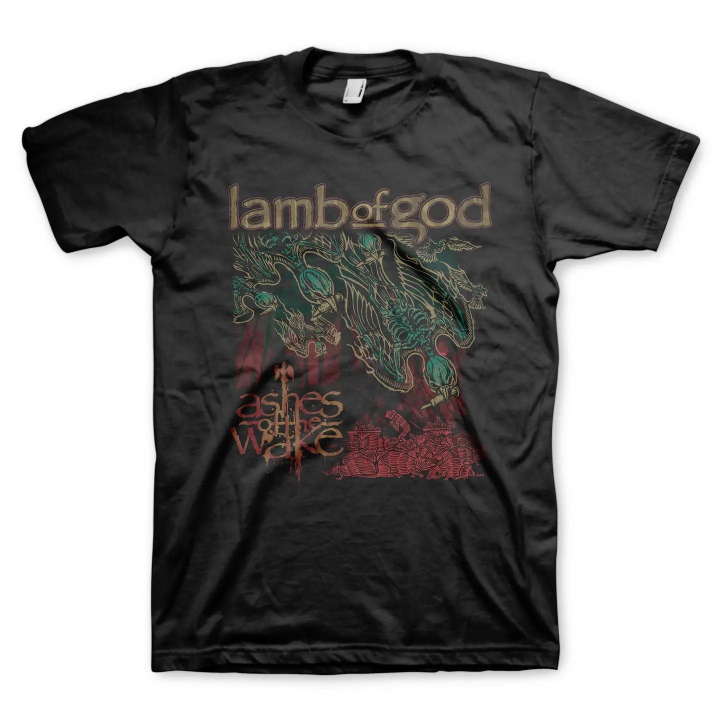 Lamb Of God - 3XL, 4XL & 5XL Ashes Of The Wake Black Shirt - 100% Official Merchandise - COMING SOON