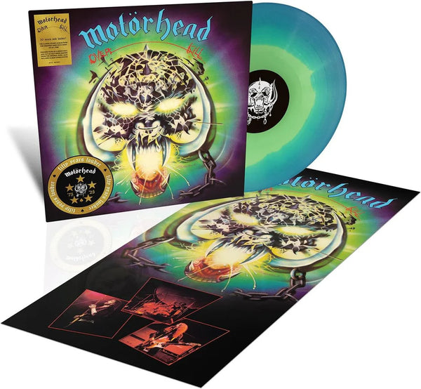 超絶激レア！【特典配布CDシングル】MOTÖRHEAD OVER THE TOP Motorhead - Overkill (2025 Blue & Green vinyl Half-Speed Master reissu