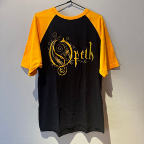 Opeth - Logo Raglan Yellow & Black Shirt