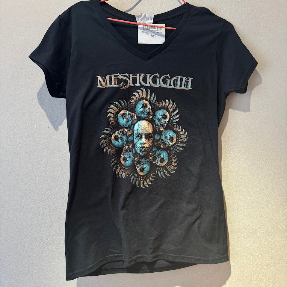 Meshuggah - Faces Womens Fitted Black Shirt - 100% Official Merchandise