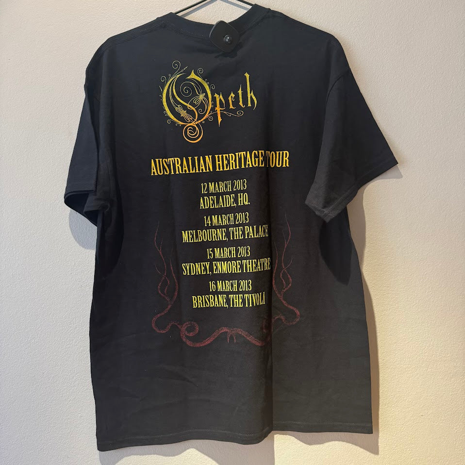 Opeth - 2013 Australian Heritage Tour Black Shirt