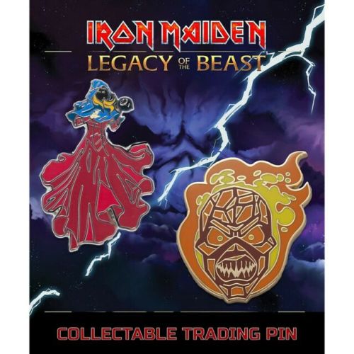 Iron Maiden - Enamel Pin Badge - 2 Pin Set Clairvoyant and Wicker Man