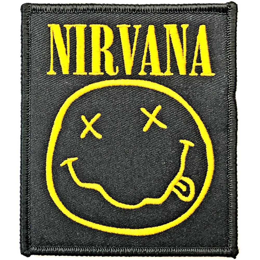 Nirvana - Smiley (100mm x 85mm) Sew-on Patch