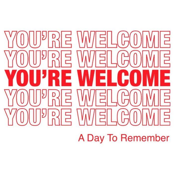 Day To Remember - You're Welcome (Ltd. Ed. Apple Red Vinyl) - Vinyl - New