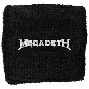 Megadeth - Sweat Towelling Embroided Wristband (Logo)