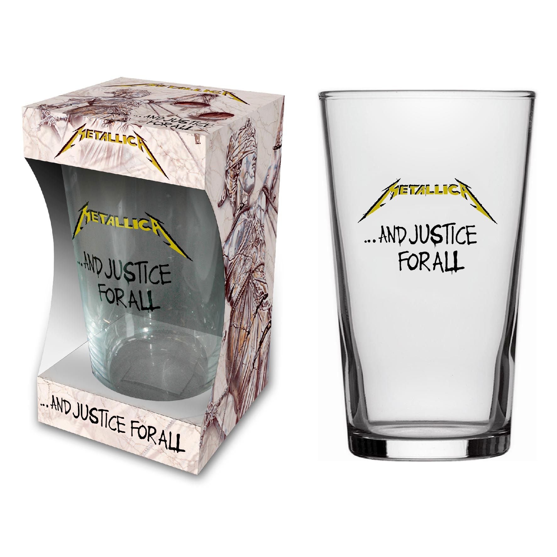 Metallica - Beer Glass - Pint - And Justice For All