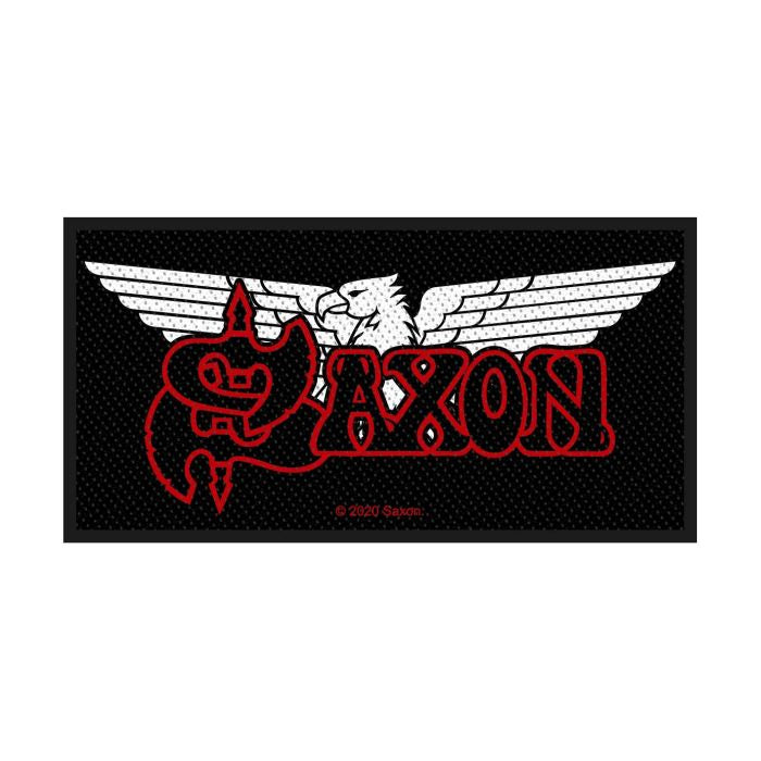 Saxon - Logo (100mm x 50mm) Sew-On Patch