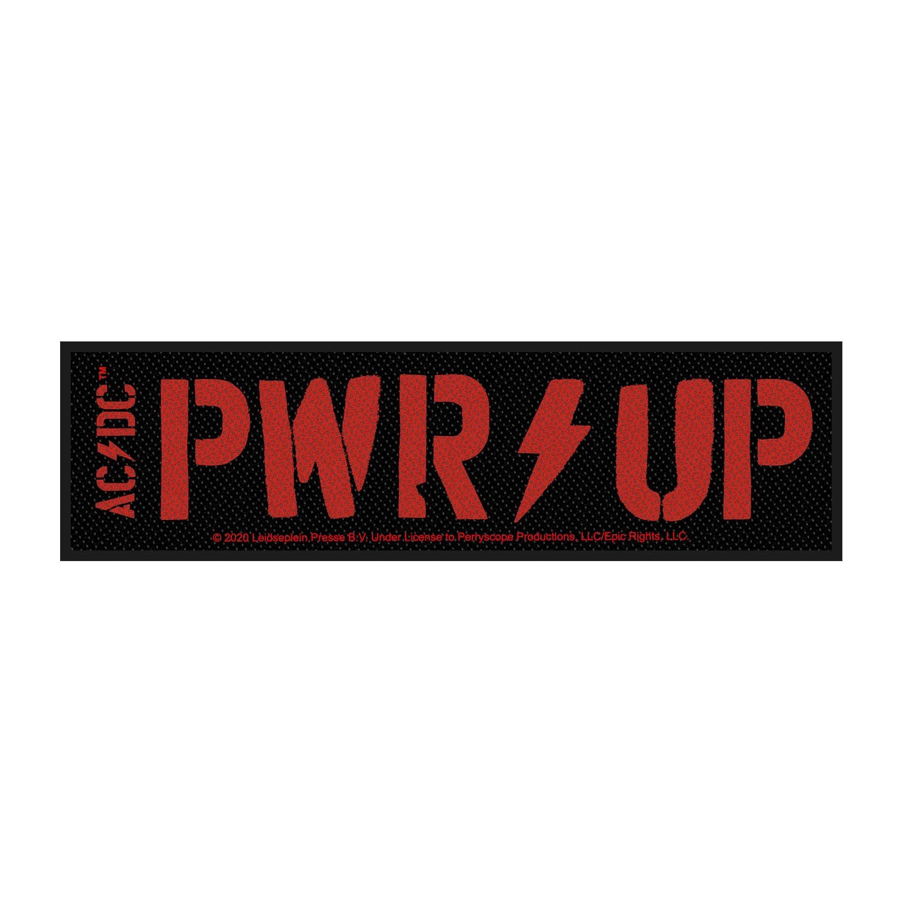 ACDC - PWR UP Strip (145mm x 50mm) Sew-On Patch
