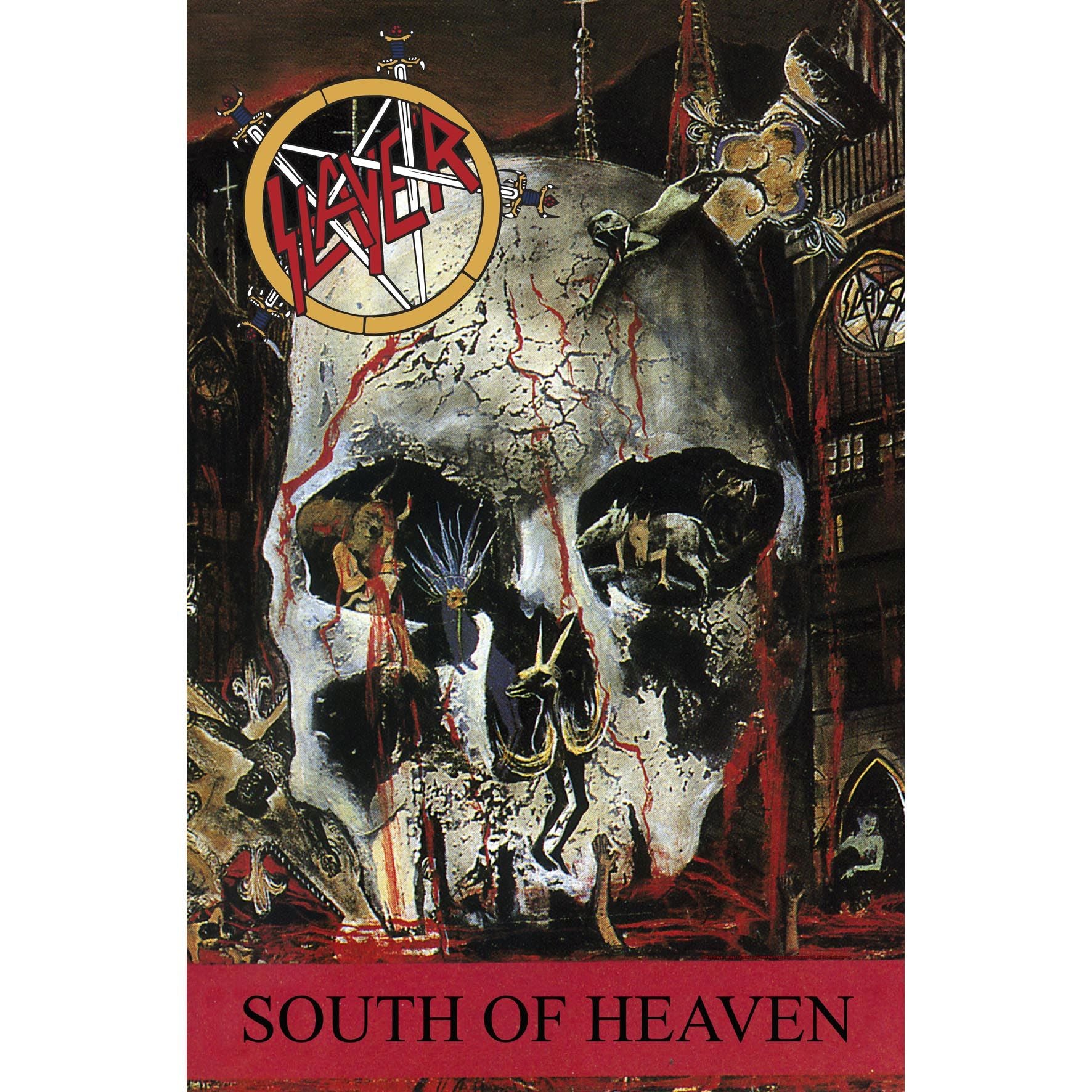 Slayer - Premium Textile Poster Flag (South Of Heaven) 104cm x 66cm