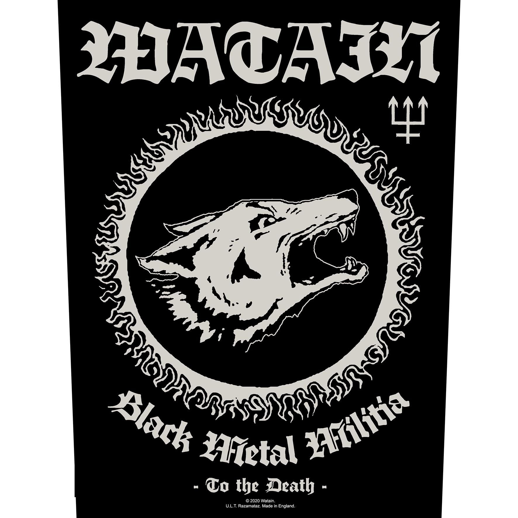 Watain - Premium Textile Poster Flag (Black Metal Militia) 104cm x 66cm