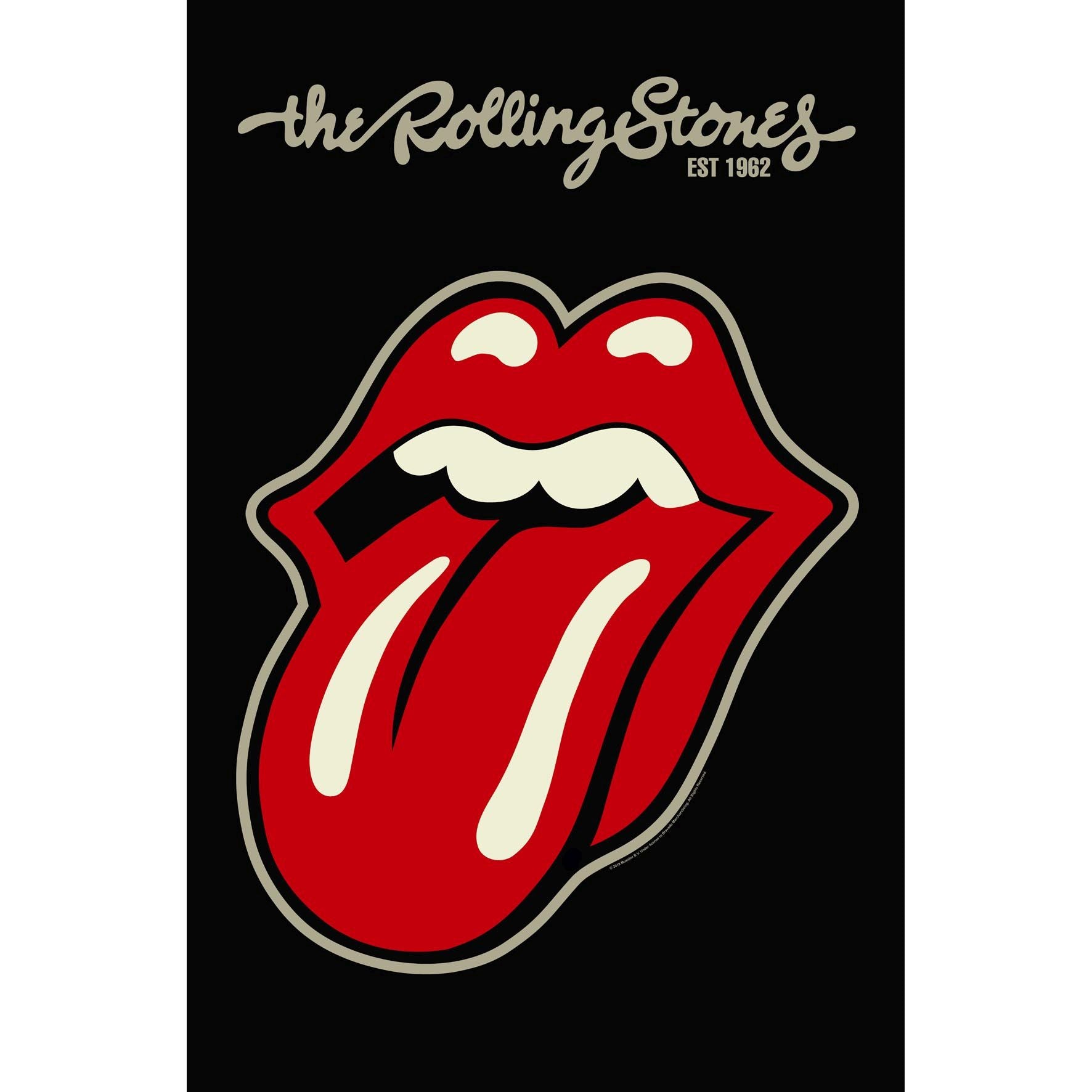 Rolling Stones - Premium Textile Poster Flag (Classic Tongue) 104cm x 66cm