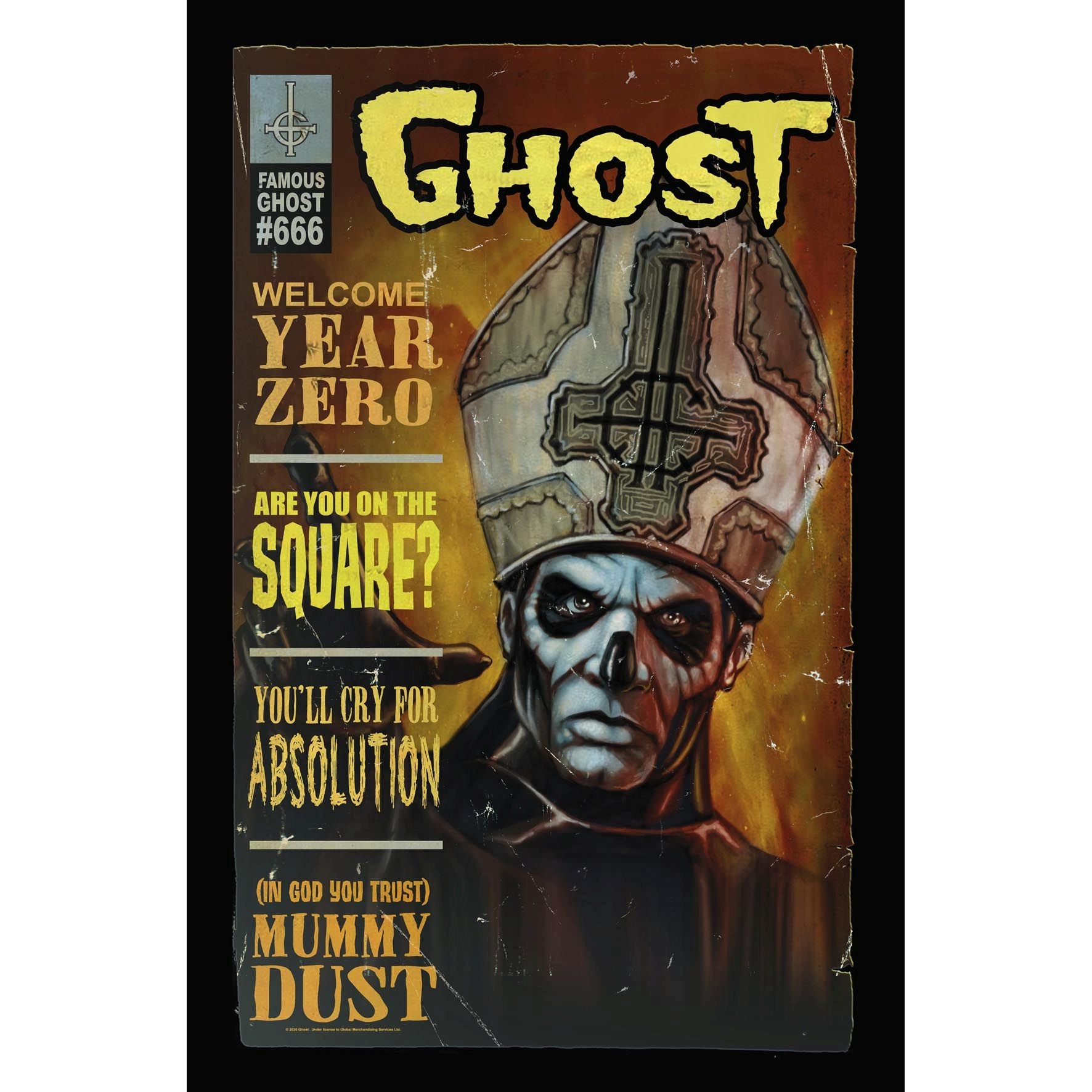 Ghost - Premium Textile Poster Flag (Magazine Cover) 104cm x 66cm