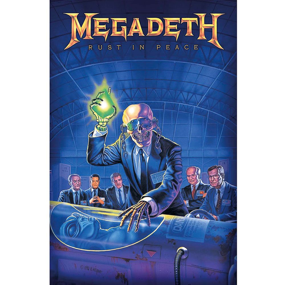 Megadeth - Premium Textile Poster Flag (Rust In Peace) 104cm x 66cm