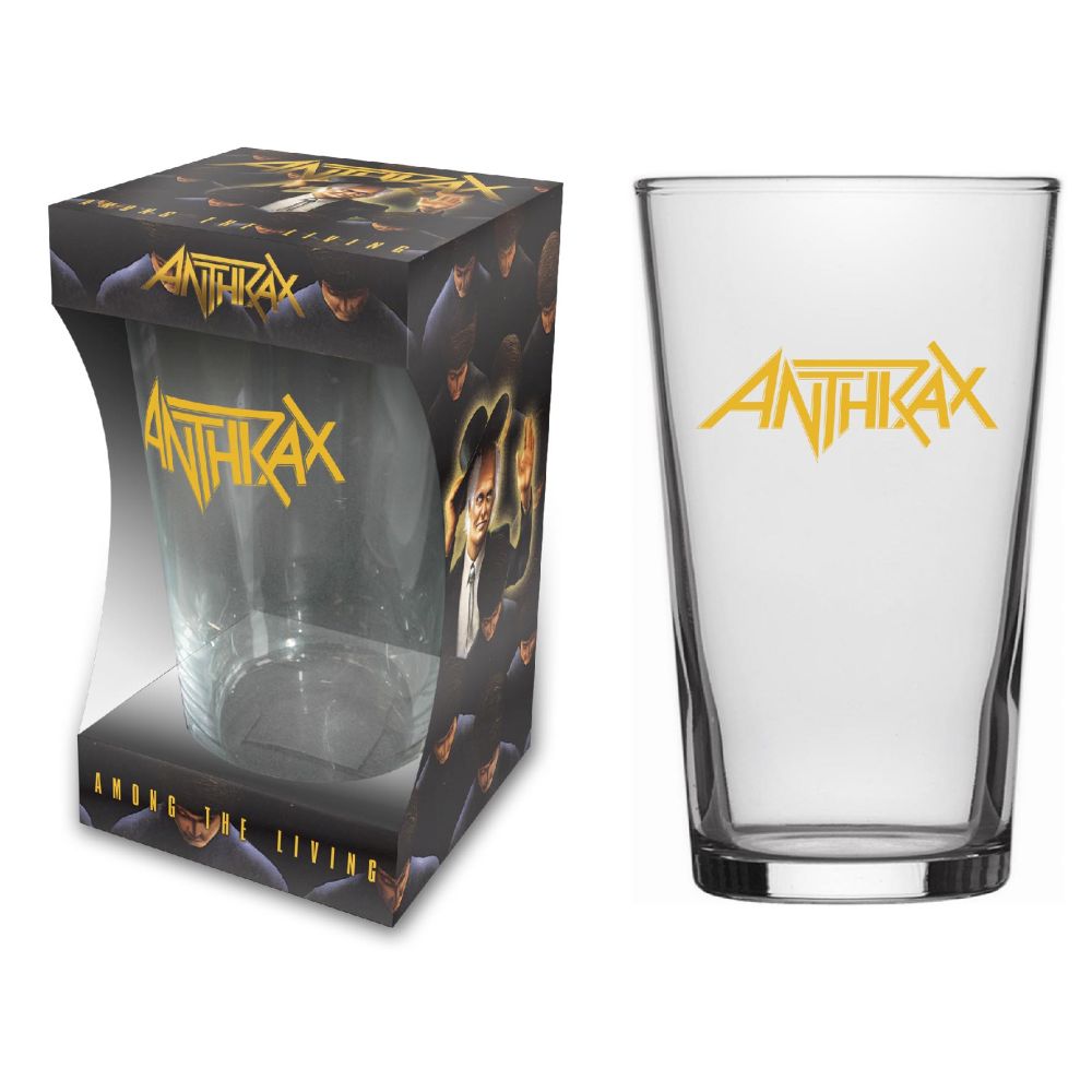 Anthrax - Beer Glass - Pint - Logo