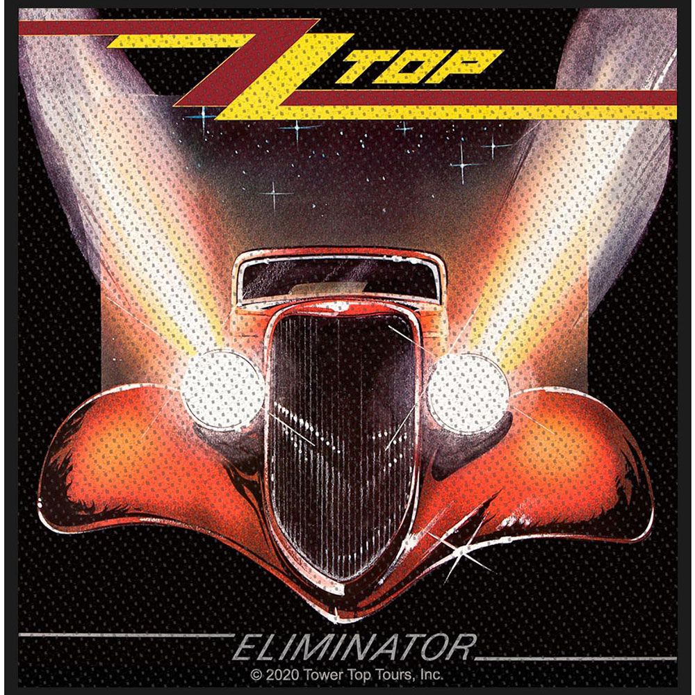 ZZ Top - Eliminator Woven (100mm x 105mm) Sew-On Patch