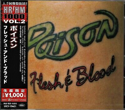 Poison - Flesh And Blood (Jap. 2020 reissue w. 2 bonus tracks) - CD - New
