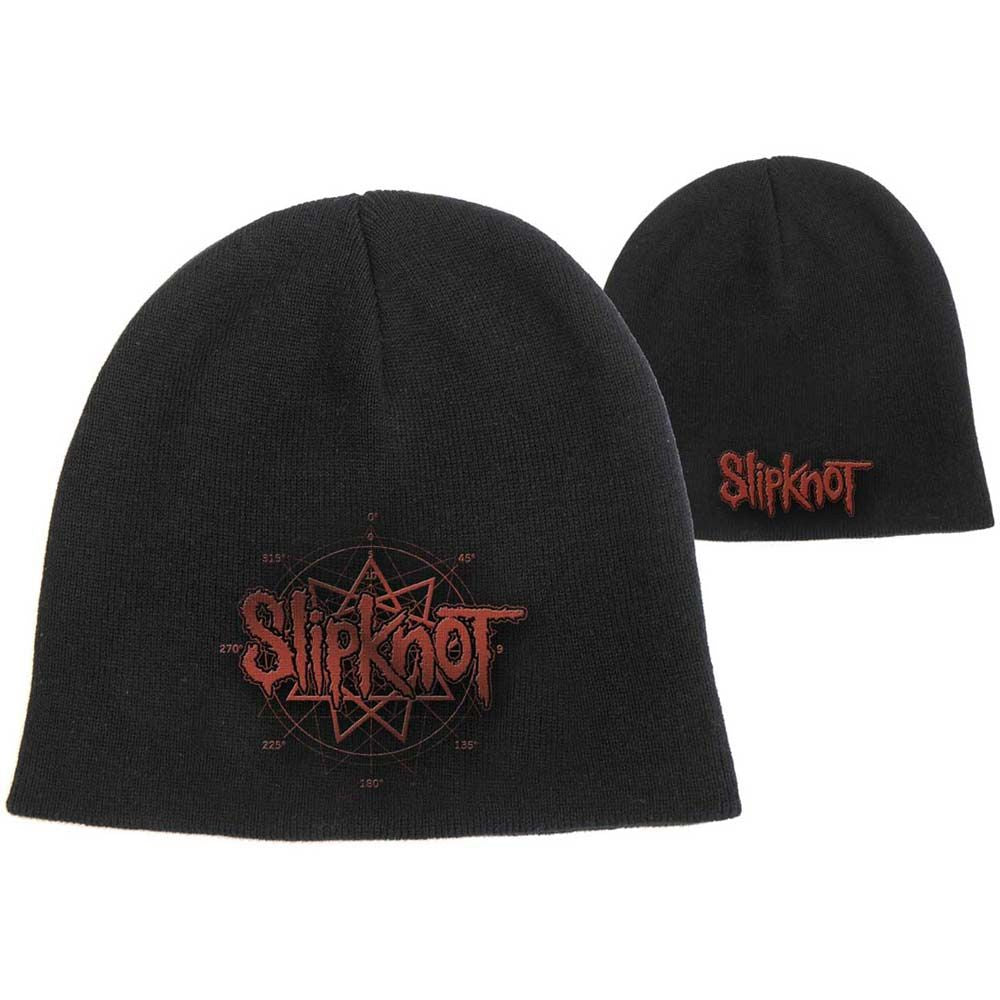 Slipknot - Knit Beanie - Embroidered - 9 Pointed Star & Logo
