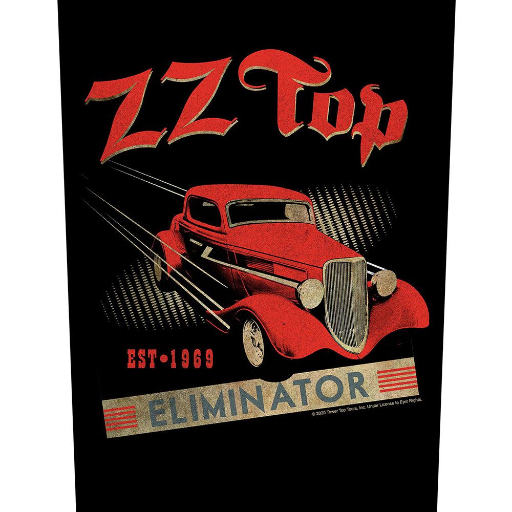 ZZ Top - Eliminator - Sew-On Back Patch (295mm x 265mm x 355mm)