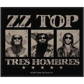 ZZ Top - Tres Hombres (100mm x 80mm) Sew-On Patch