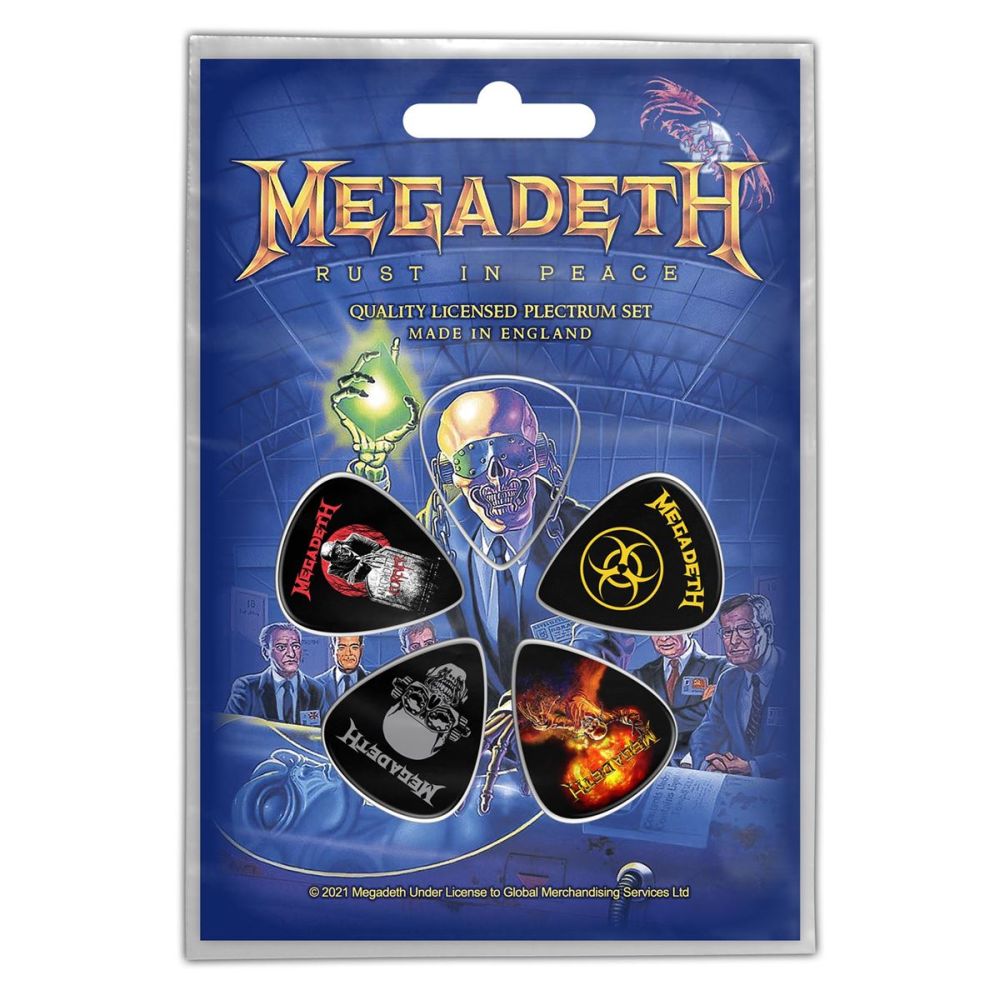 Megadeth - 5 x Guitar Picks Plectrum Pack (Rust In Peace)