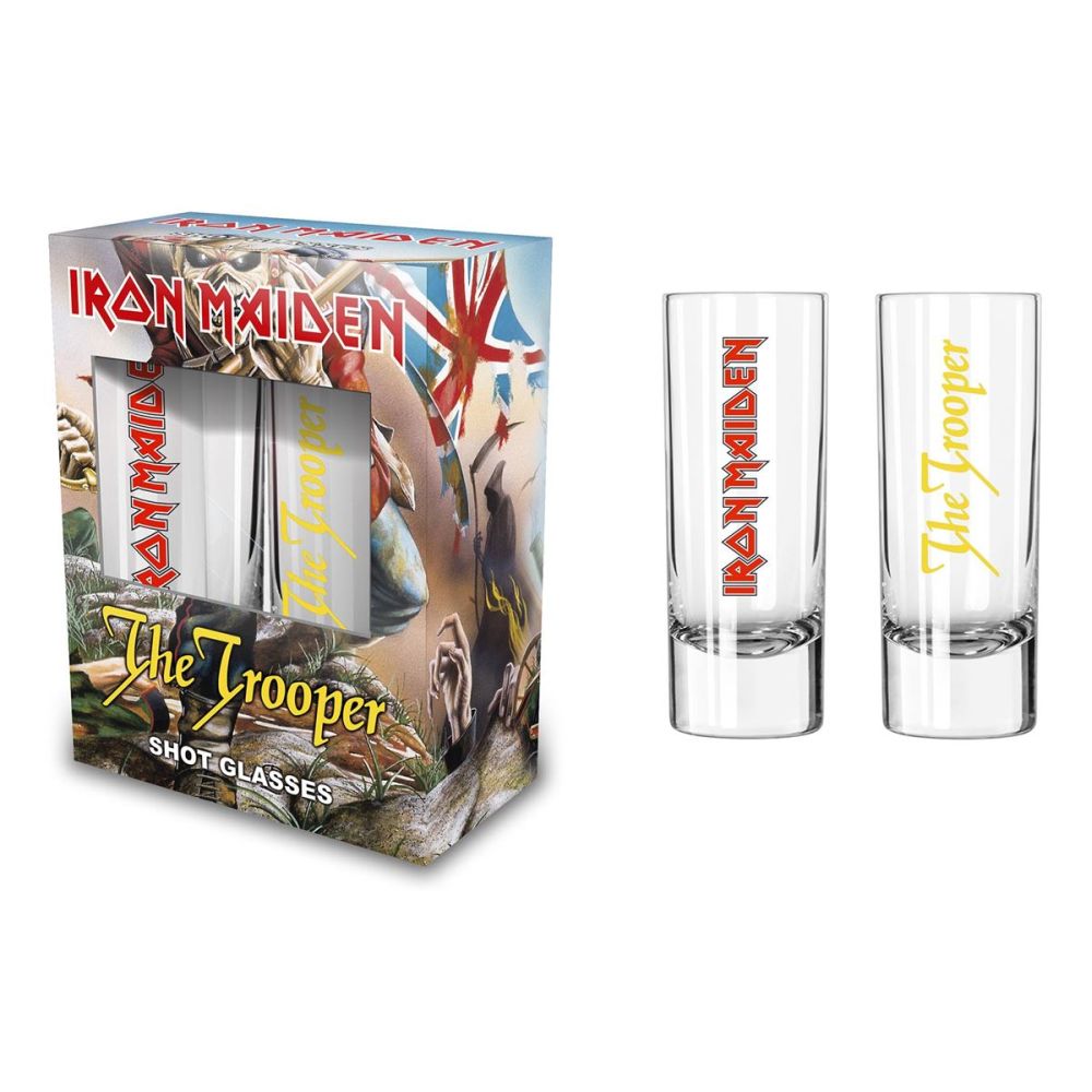 Iron Maiden - Shot Glass Set Of 2 - 6cl - The Trooper