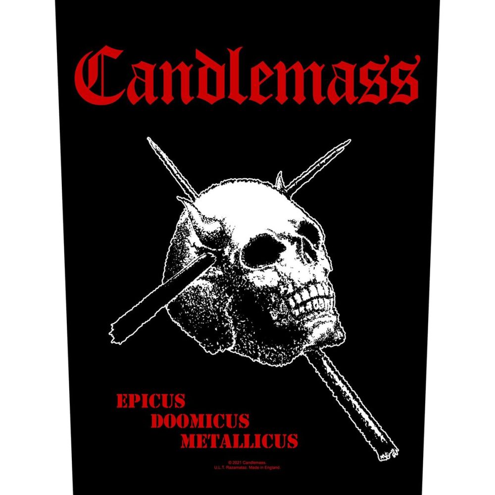 Candlemass - Epicus Doomicus Metallicus - Sew-On Back Patch (295mm x 265mm x 355mm)