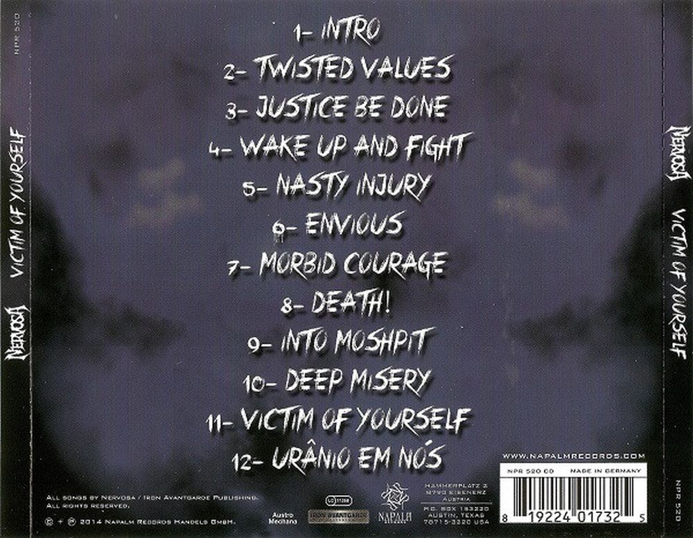 Nervosa - Victim Of Yourself - CD - New
