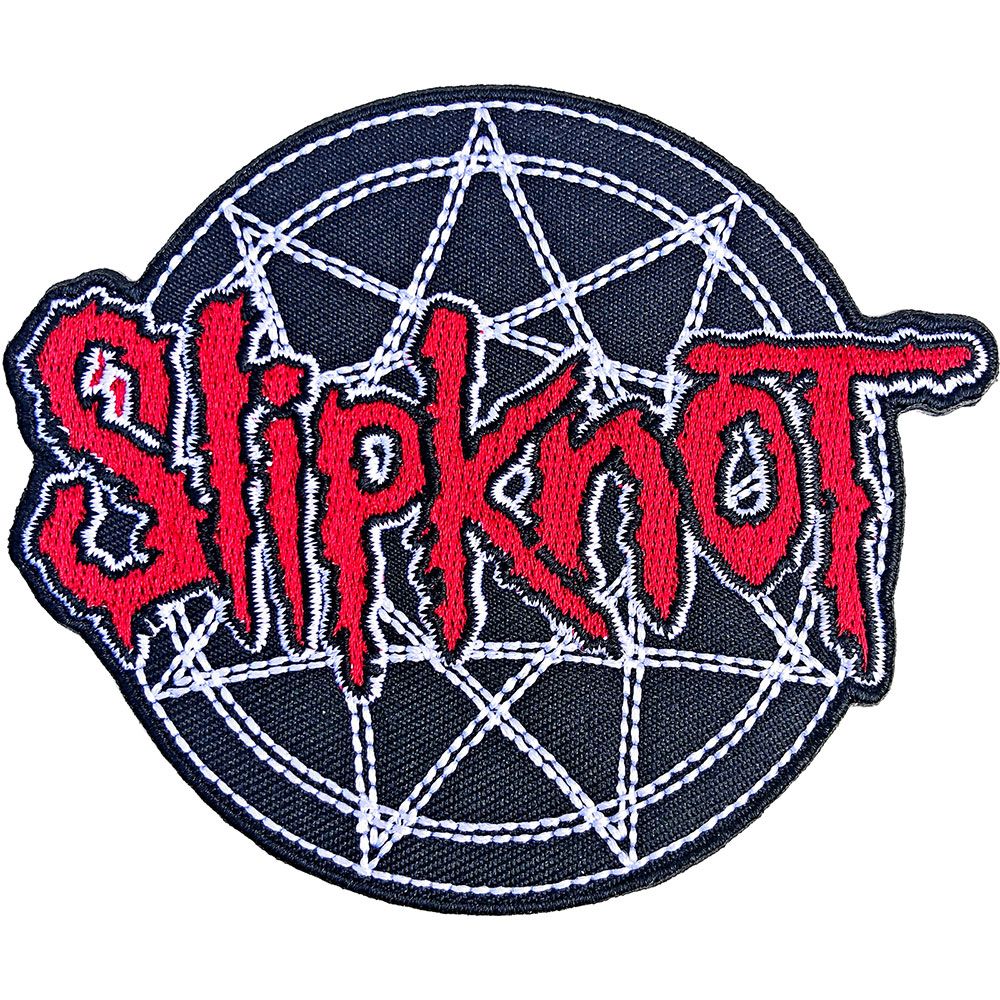 Slipknot - Cut-out Logo & 9 Point (100mm x 85mm) Sew-On Patch