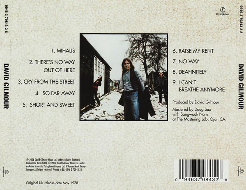 Gilmour, David - David Gilmour (2006 reissue) - CD - New