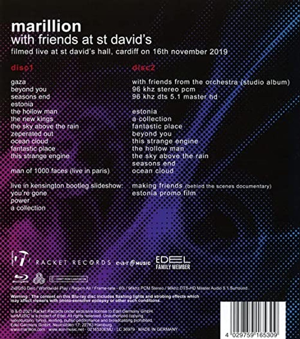 Marillion - With Friends At St David's (2xBlu-Ray) (RA/B/C) - Blu-Ray - Music