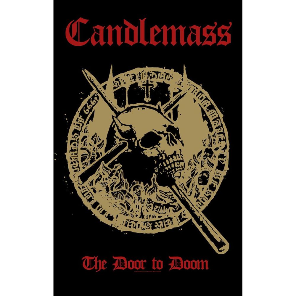 Candlemass - Premium Textile Poster Flag (The Door To Doom) 104cm x 66cm