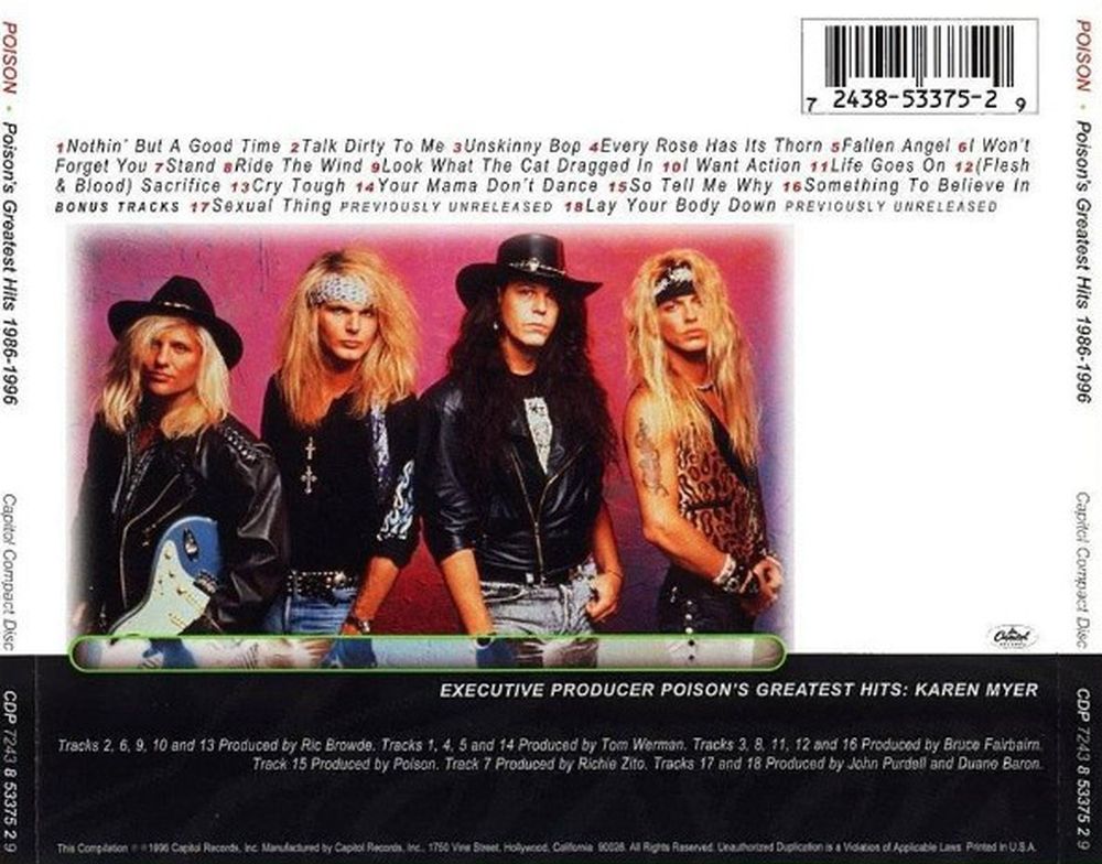Poison - Poison's Greatest Hits 1986-1996 - CD - New