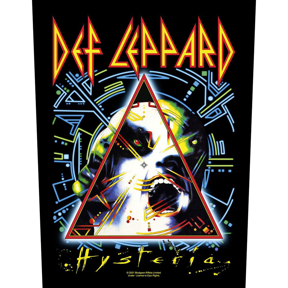 Def Leppard - Hysteria - Sew-On Back Patch (295mm x 265mm x 355mm)