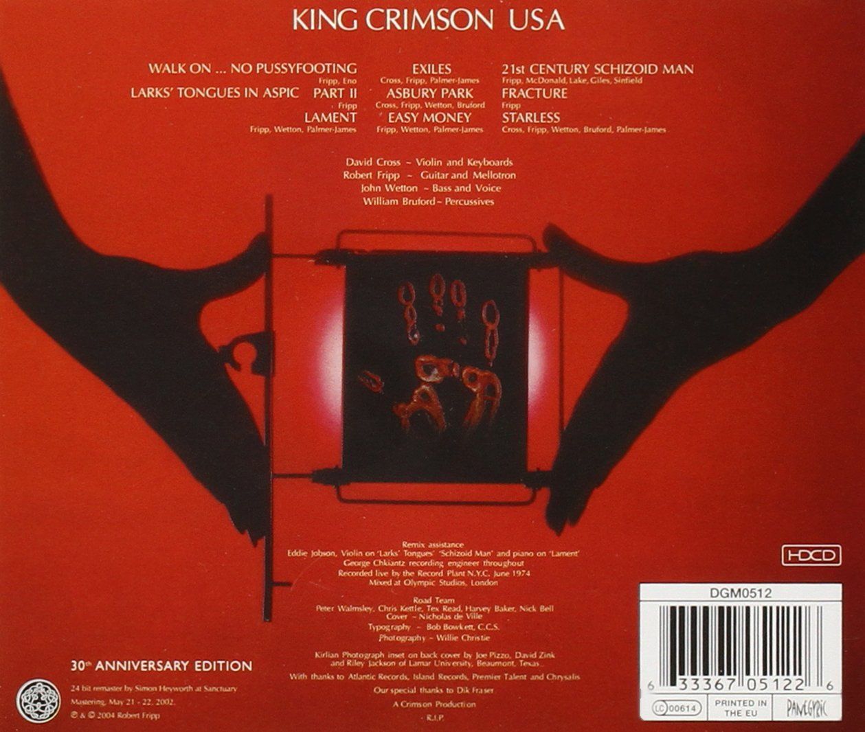 King Crimson - USA (Live) - CD - New