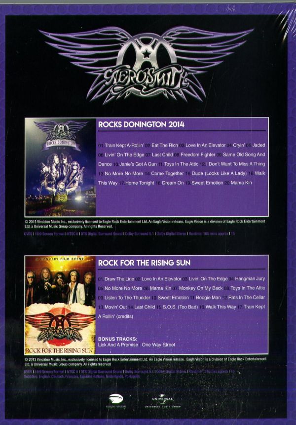 Aerosmith - Rocks Donington 2014/Rock For The Rising Sun (2DVD) (R0) - DVD - Music