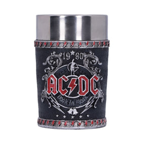 ACDC - Shot Glass (Back In Black - high quality resin cast w. removable stainless steel insert)