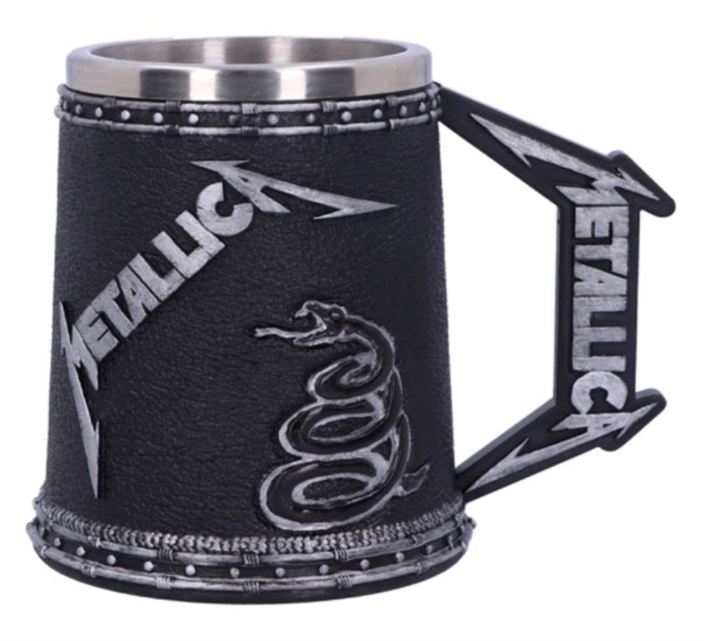 Metallica - Tankard The Black Album - Pint (560ml) 14.5cm high quality resin cast w. removable stainless steel insert)