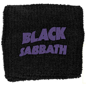 Black Sabbath - Sweat Towelling Embroided Wristband (Wavy Logo)