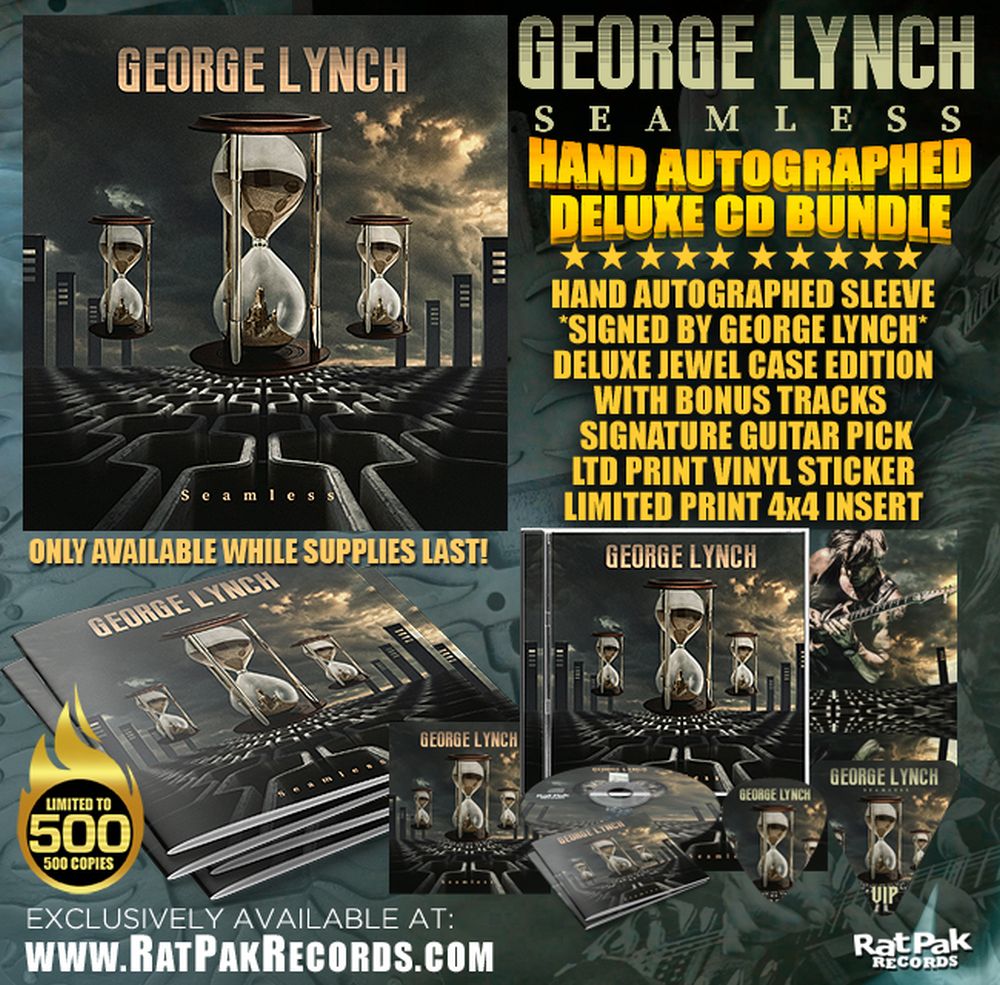 Lynch, George - Seamless (Autographed Deluxe Ed. w. 3 bonus tracks, sticker + guitar pick) - CD - New