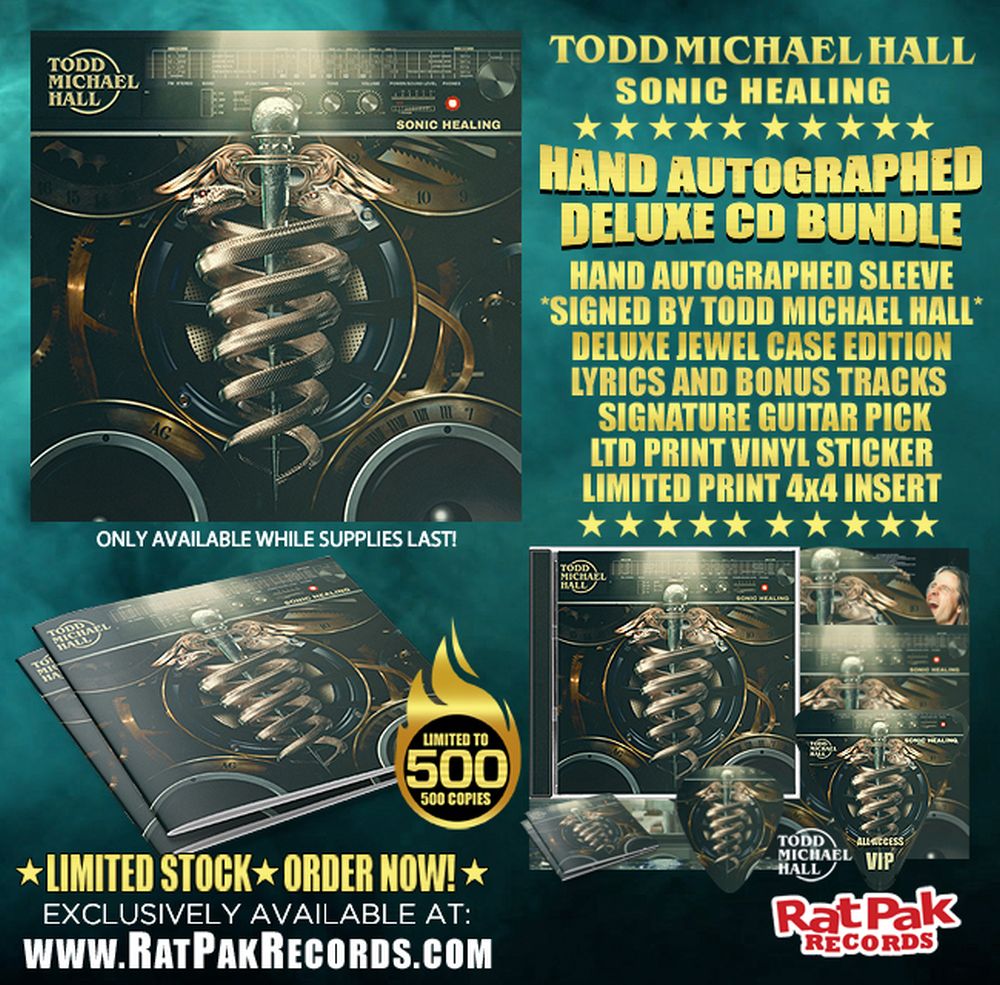 Hall, Todd Michael - Sonic Healing (Autographed Deluxe Ed. w. 2 bonus tracks, sticker + guitar pick) - CD - New